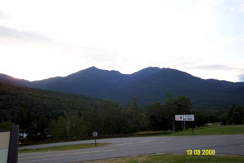 Mts. Adams, Jefferson, and Madison from Pinkham Notch in NH