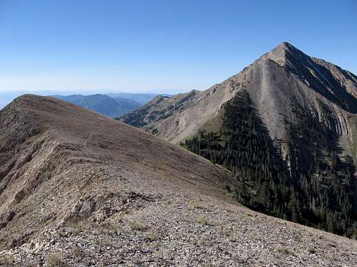 View south from summit of North Peak