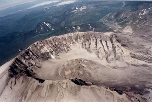 Mt. St. Helens from the air...