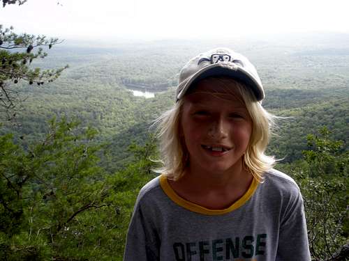 On a cliff at Cheaha