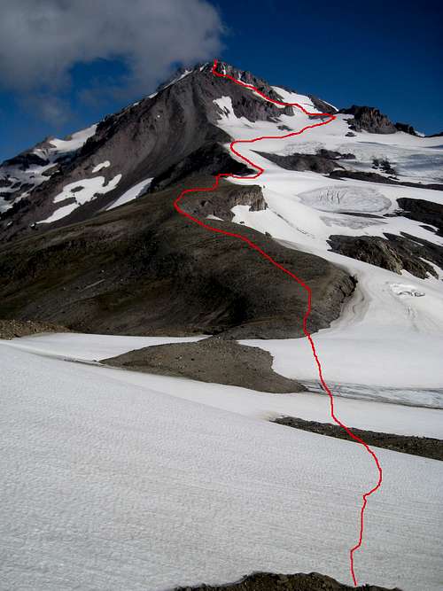 Our approximate ascent route