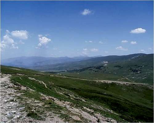 Sar Planina Highlands from Mt. Kolosjan Road