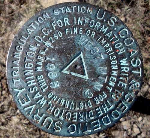 West Mountain Survey Marker
