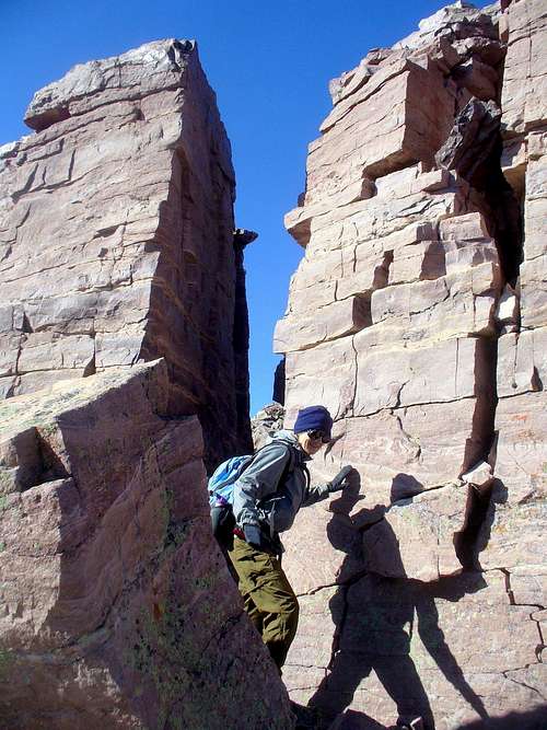 Weaving between towers of Stone Benchmark Ridge