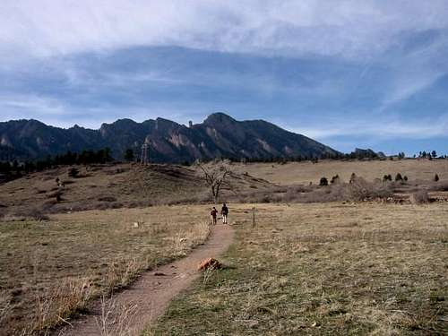 The popular trails of Boulder...