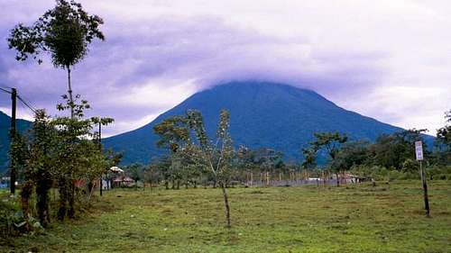 Arenal from the east and the...