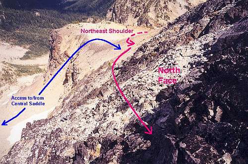 Annotated view of the route...