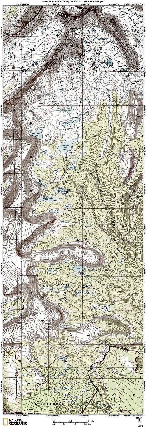 Topo map of Garfield Basin