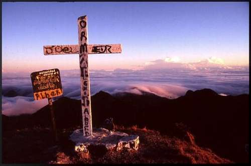 The summit of Volcan Barú....