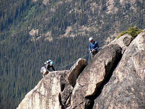 Climbers on Southwest Buttress