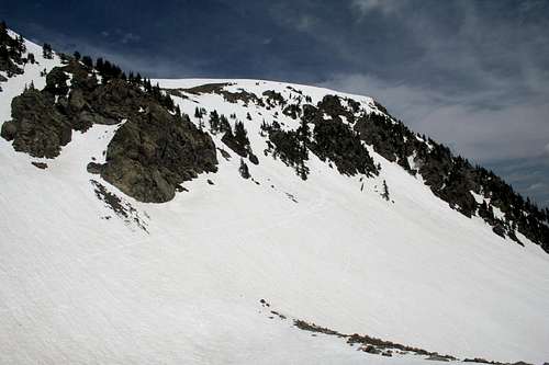 Kachina Peak:  Skiing its SE Bowl