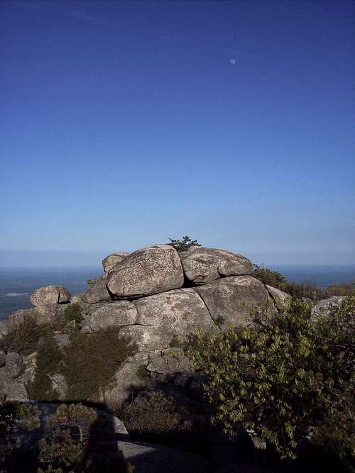 Old Rag with moon