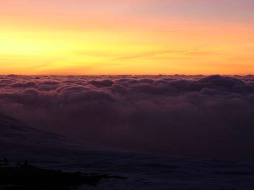 Sunrise on Babia Gora