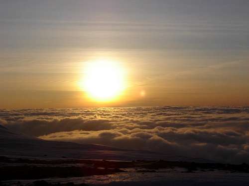 Sunrise on Babia Gora