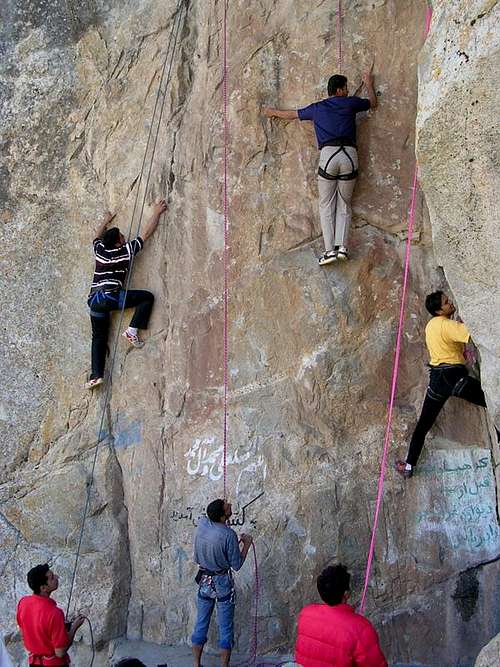 Climbers on the ..