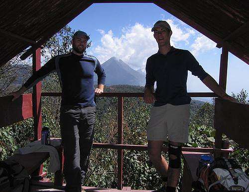 Lucas and Bryan at Chicabal Mirador