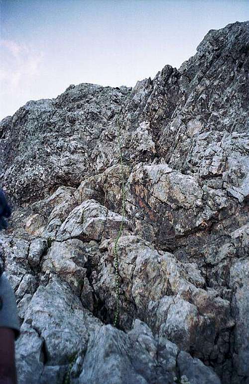 The last steep passage of the...