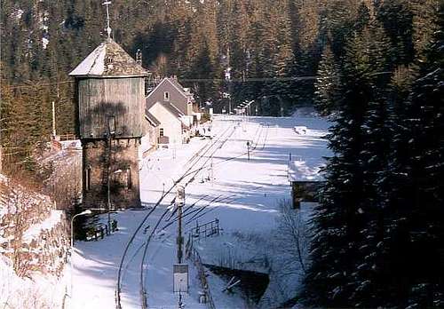 The Lioran train station, Cantal