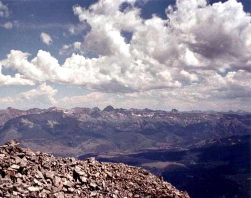 Mt. Sneffels from Wilson Peak