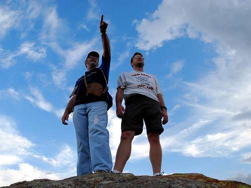 Standing on Eagle Mtn Summit