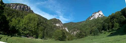 Out of Horné Diery, near Podžiar pass, view to Rozsutec