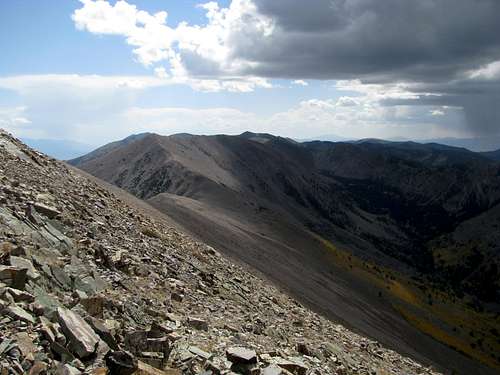 Looking south from summit