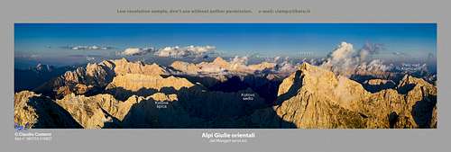 Alpi Giulie from summit of Mangart