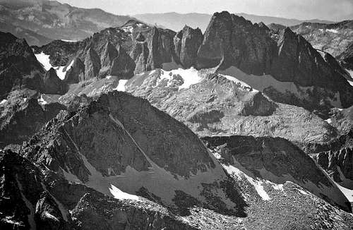 Devils Crags from Mt. Agassiz