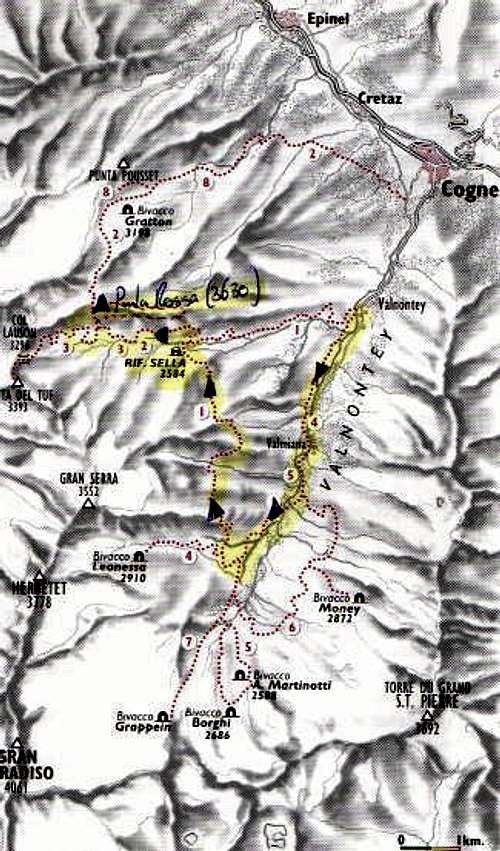 Map of the route from...