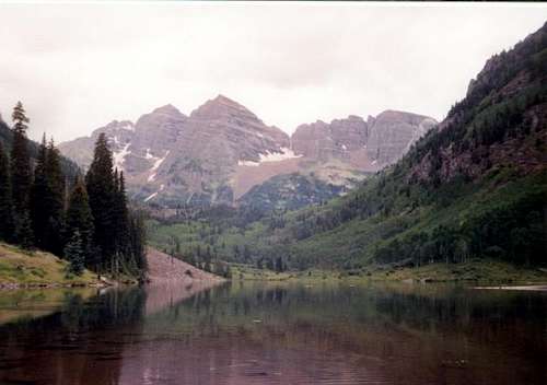 The Maroon Bells on a lovely...