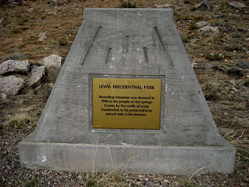 Sign at Roundtop Mountain