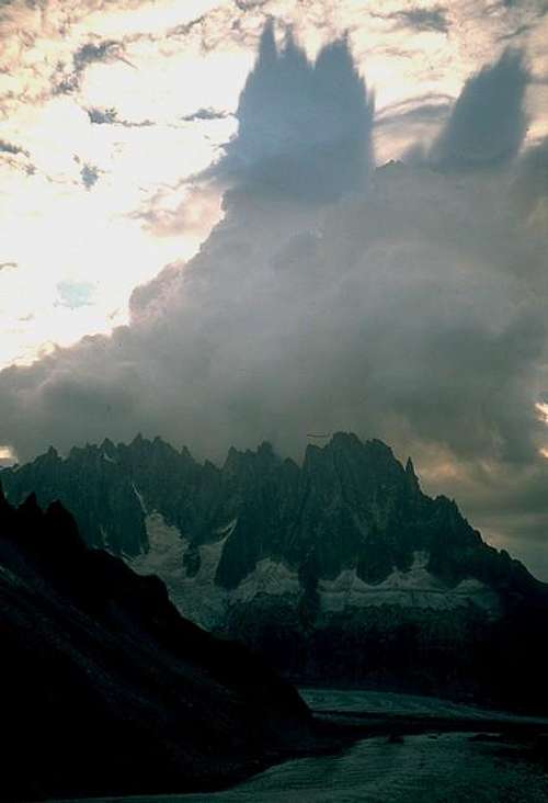 Shadow of clouds above Aig....