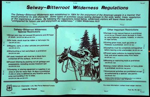Wilderness Regulations