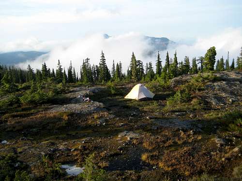 Camp on Mt Drabble