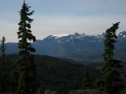 The Comox Glacier from Mt Drabble