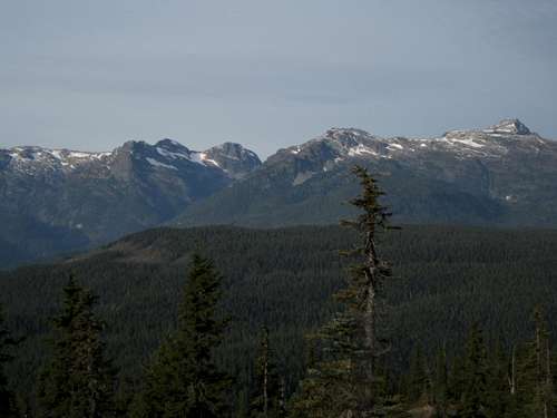 Peak 1931, Mt George V, Mt Frink and Mt Albert Edward