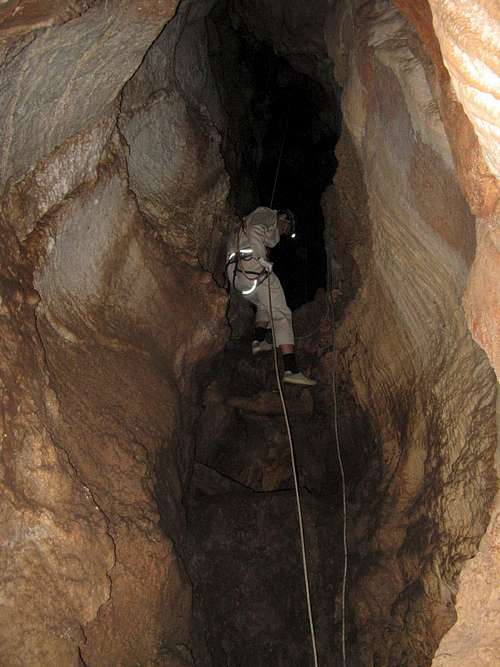 descending the shaft of ..