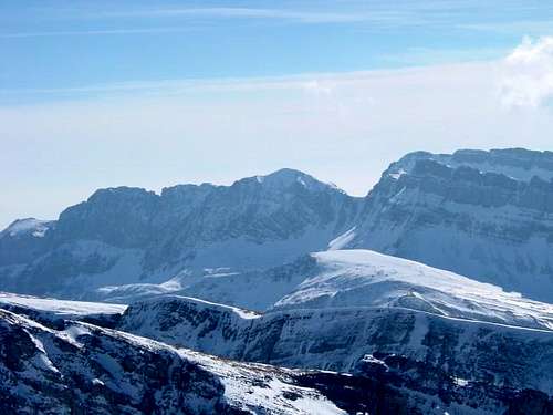 The Peña Forca (2390m) from...
