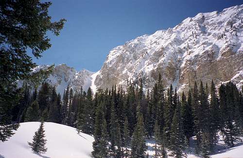 East Face of Deseret Peak in Winter