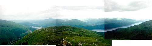 Loch Long panorama from Ben Donich