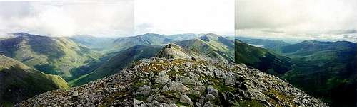 Sgurr na Ciste Duibhe panorama, 5 Sisters of Kintail
