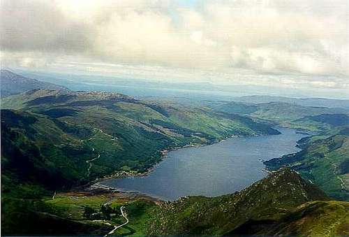 Loch Duich from Sgurr Fhuaran, 5 Sisters of Kintail