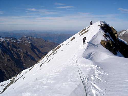 Descent from Kaindlgrat