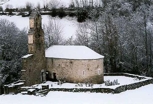 The Templiers church in Aragnouet near Saint Lary