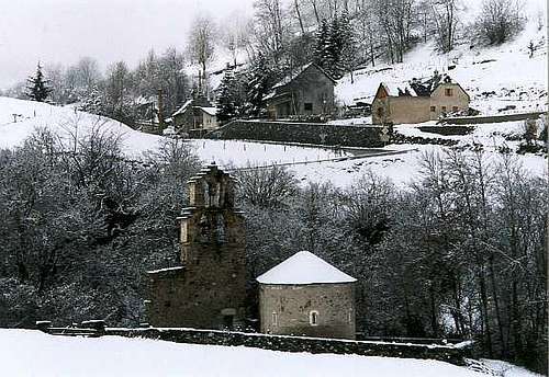 The Templiers church in Aragnouet