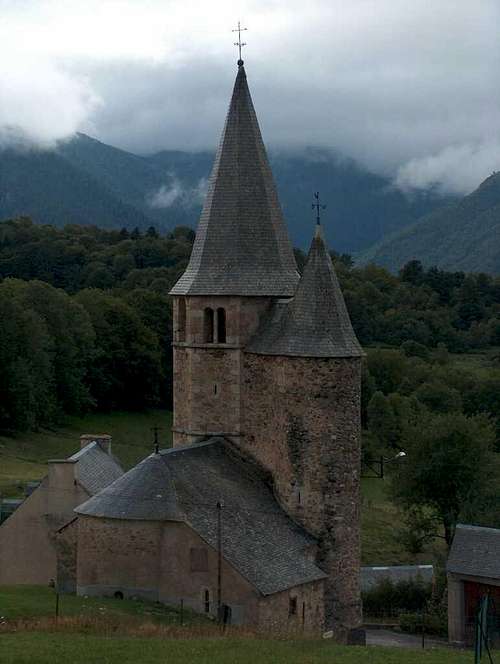 Lançon church, near Saint Lary
