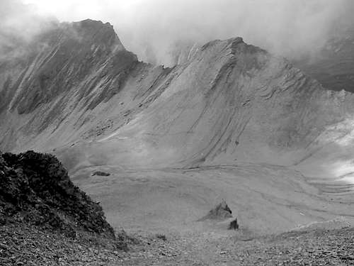 Kendlspitze descent view