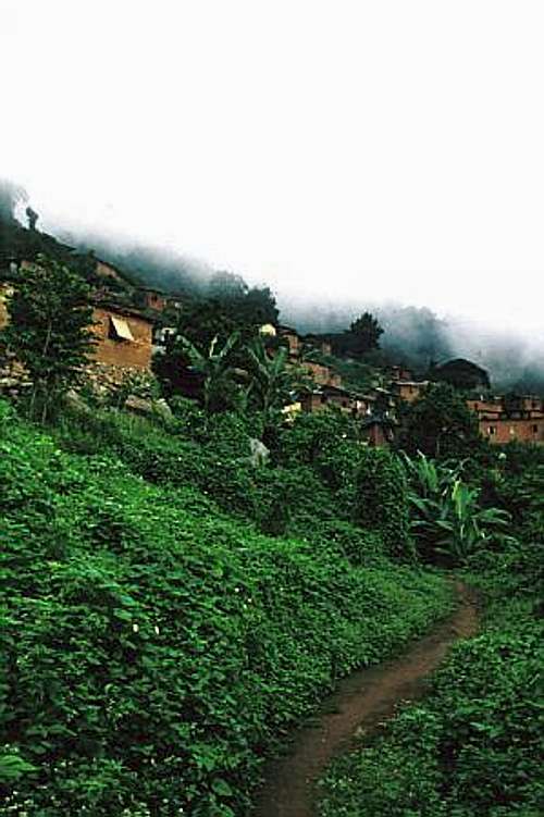 The village of Djigbe on the...