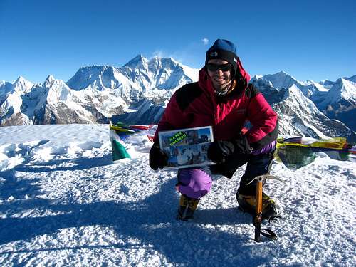 Top of Mera Peak central