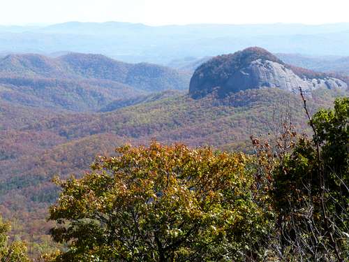 Looking Glass Rock from BRP in Fall